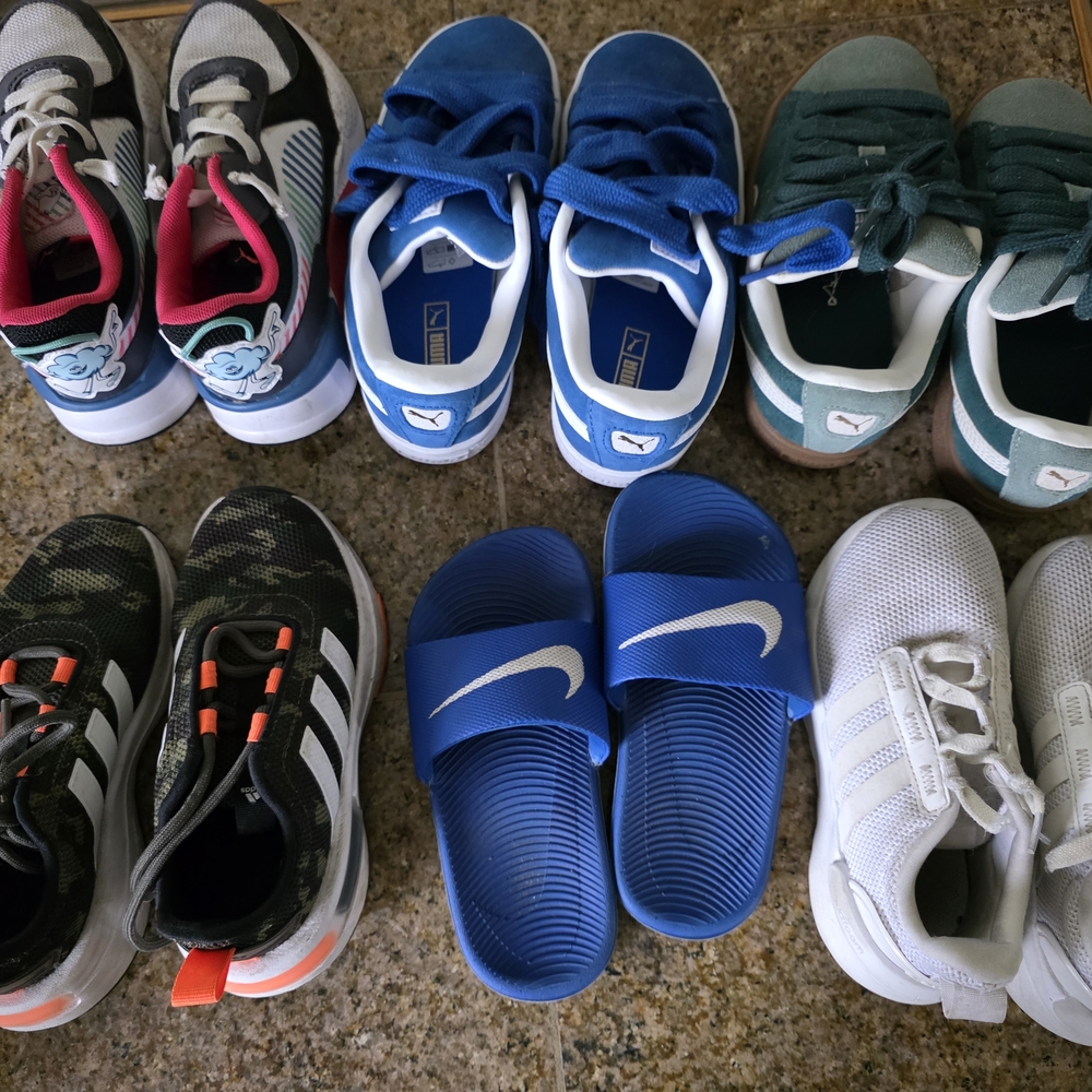 Boys Sneakers, Puma Adidas And Nike